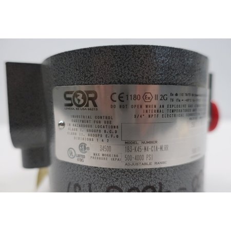 Sor 500-4000Psi 250V-Ac Pressure Switch 1B3-K45-M4-C1A-MLRR